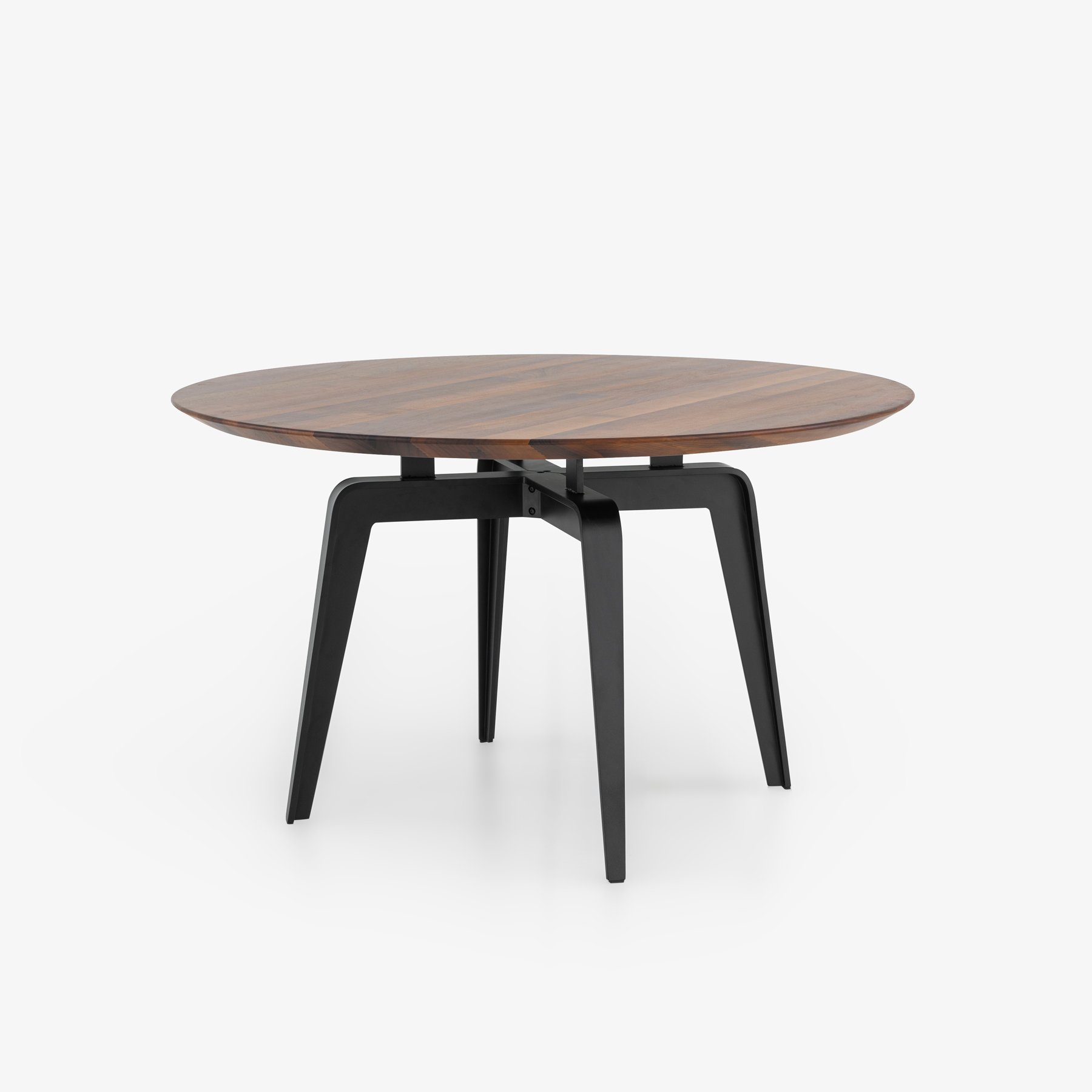 Image Mesa de comedor redonda patas lacadas en negro  1