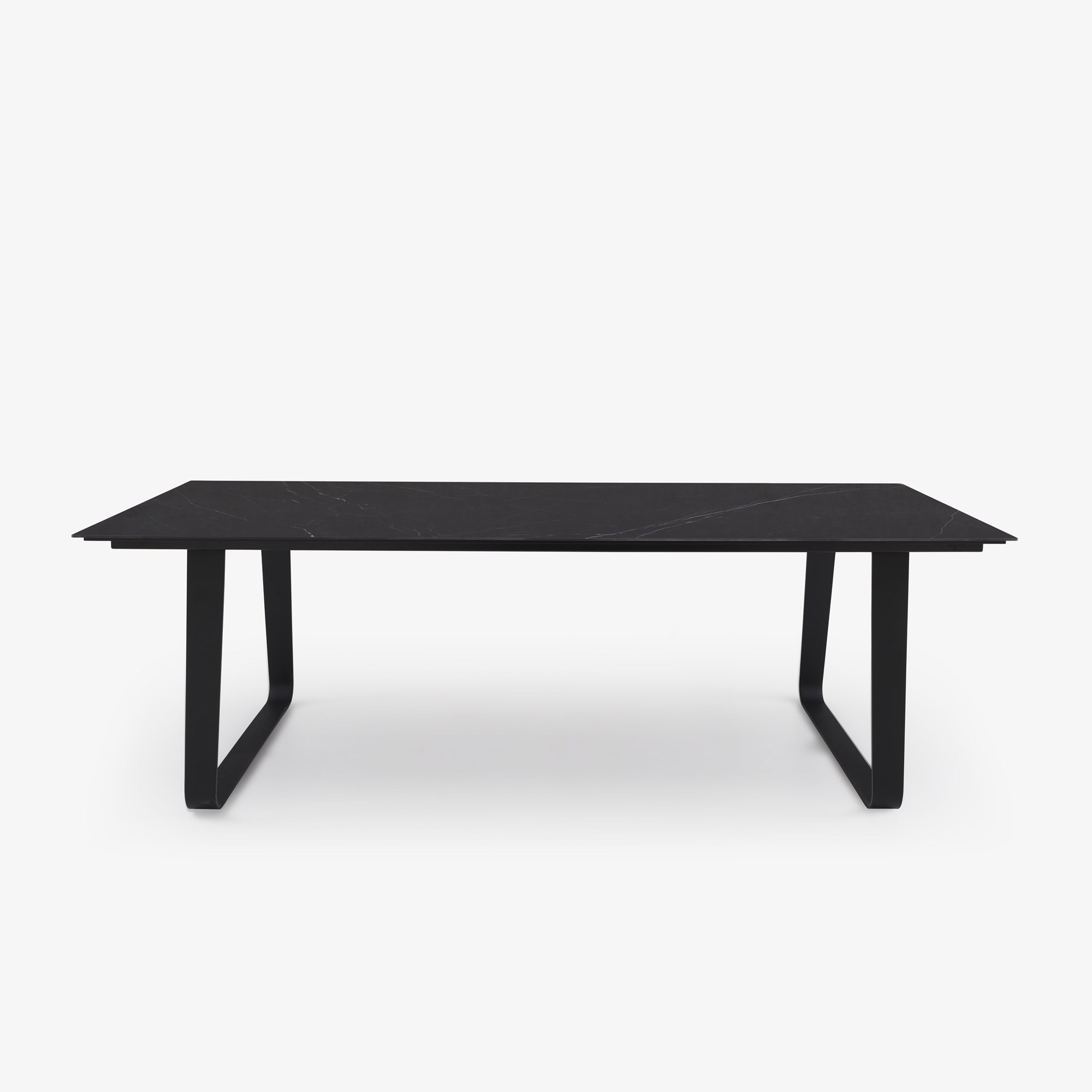 Image DINING TABLE BLACK LACQUERED BASE 