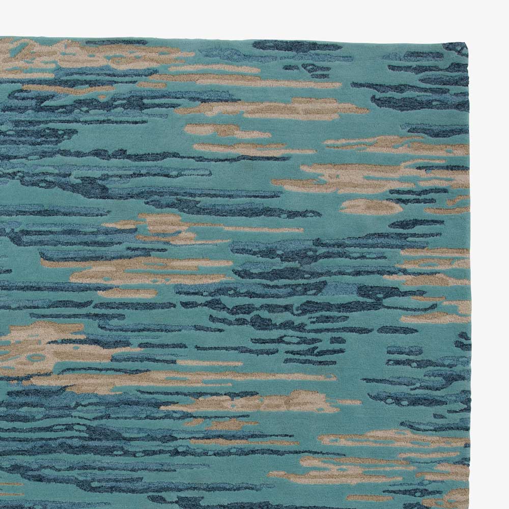 Image Tapis fond bleu / vert  2