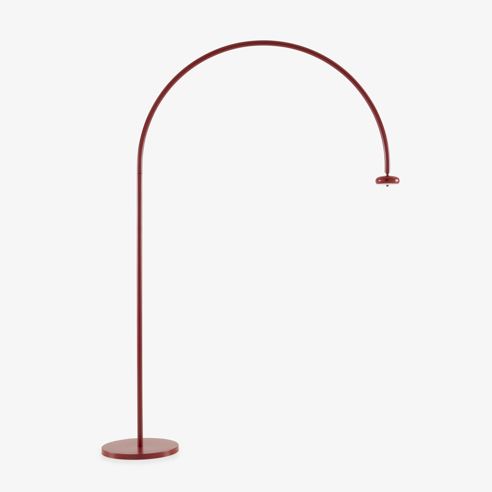 Image READING LAMP RED LAQUER 