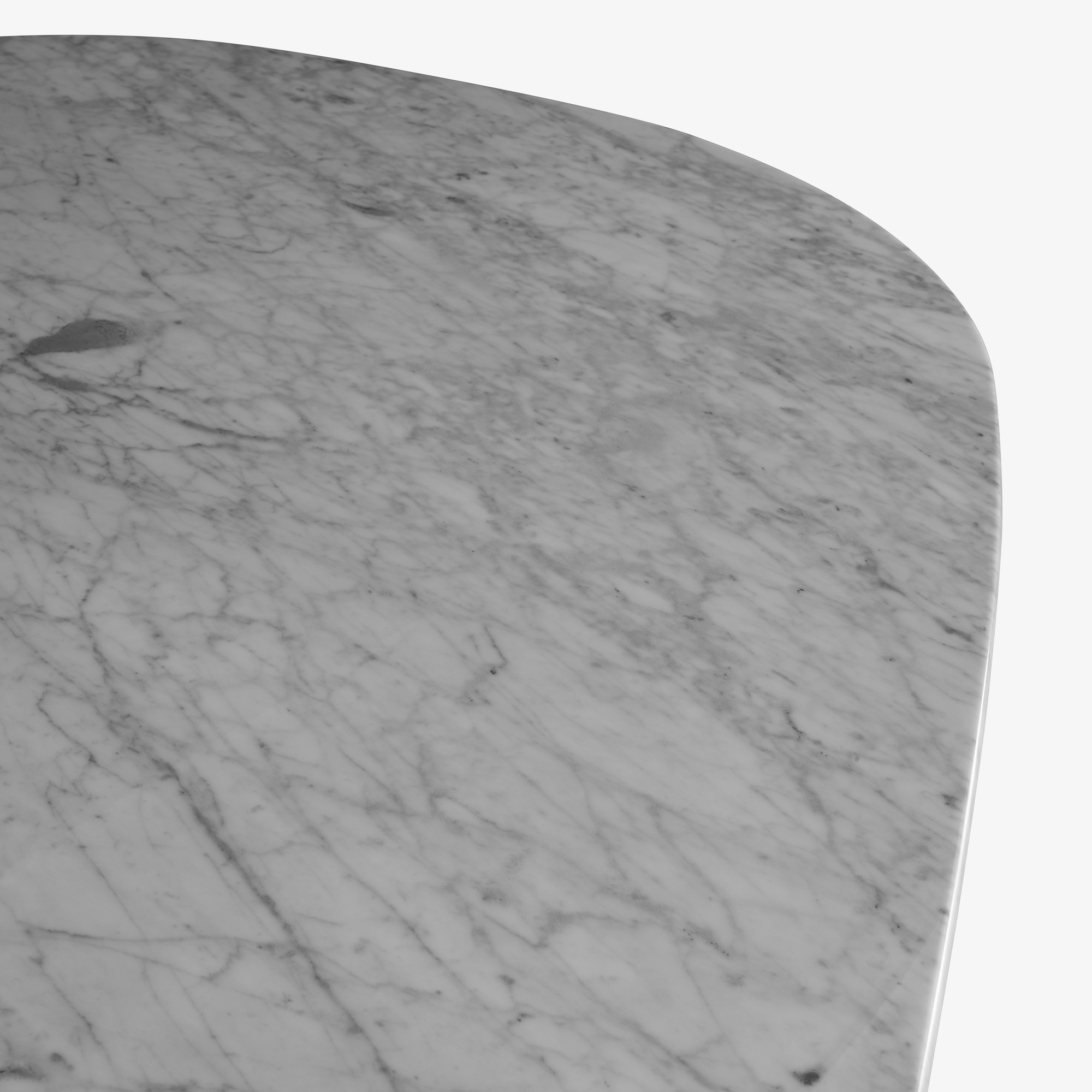 Image Mesa de comedor mármol blanco de carrara patas de fresno teñido negro 4