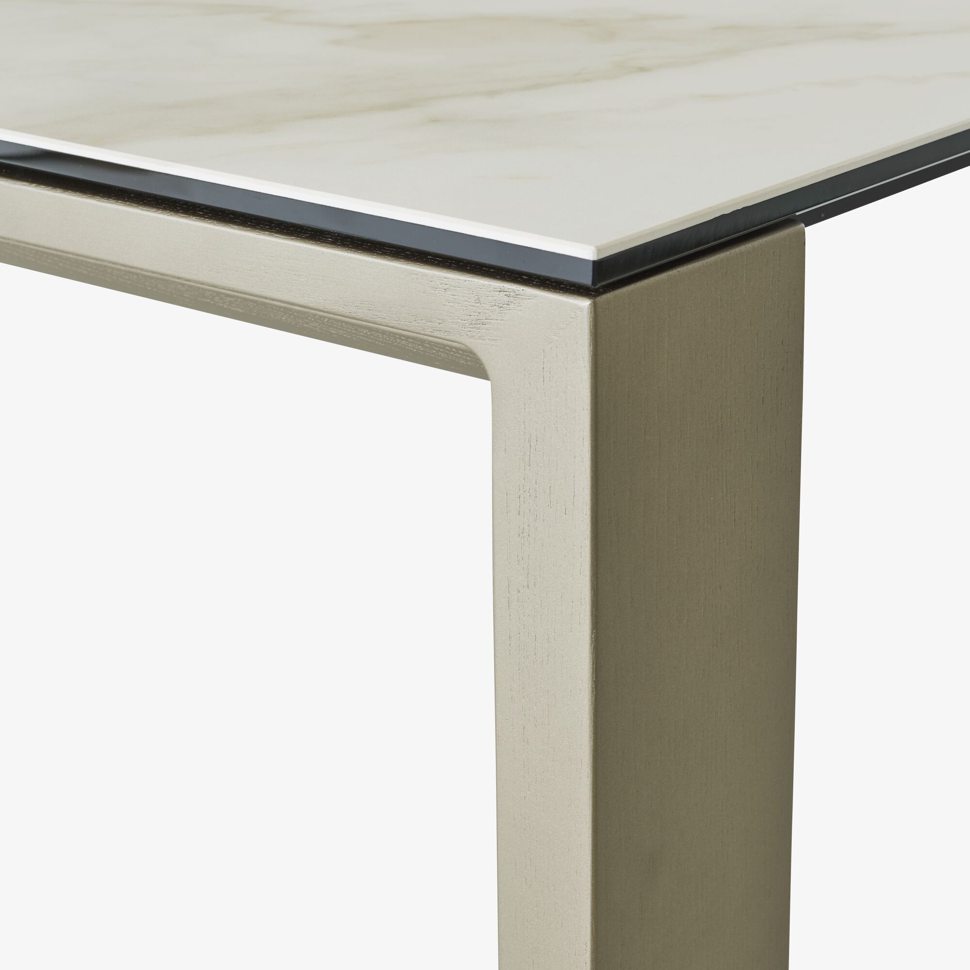 Image Mesa de comedor patas de roble teñido de bronce  5