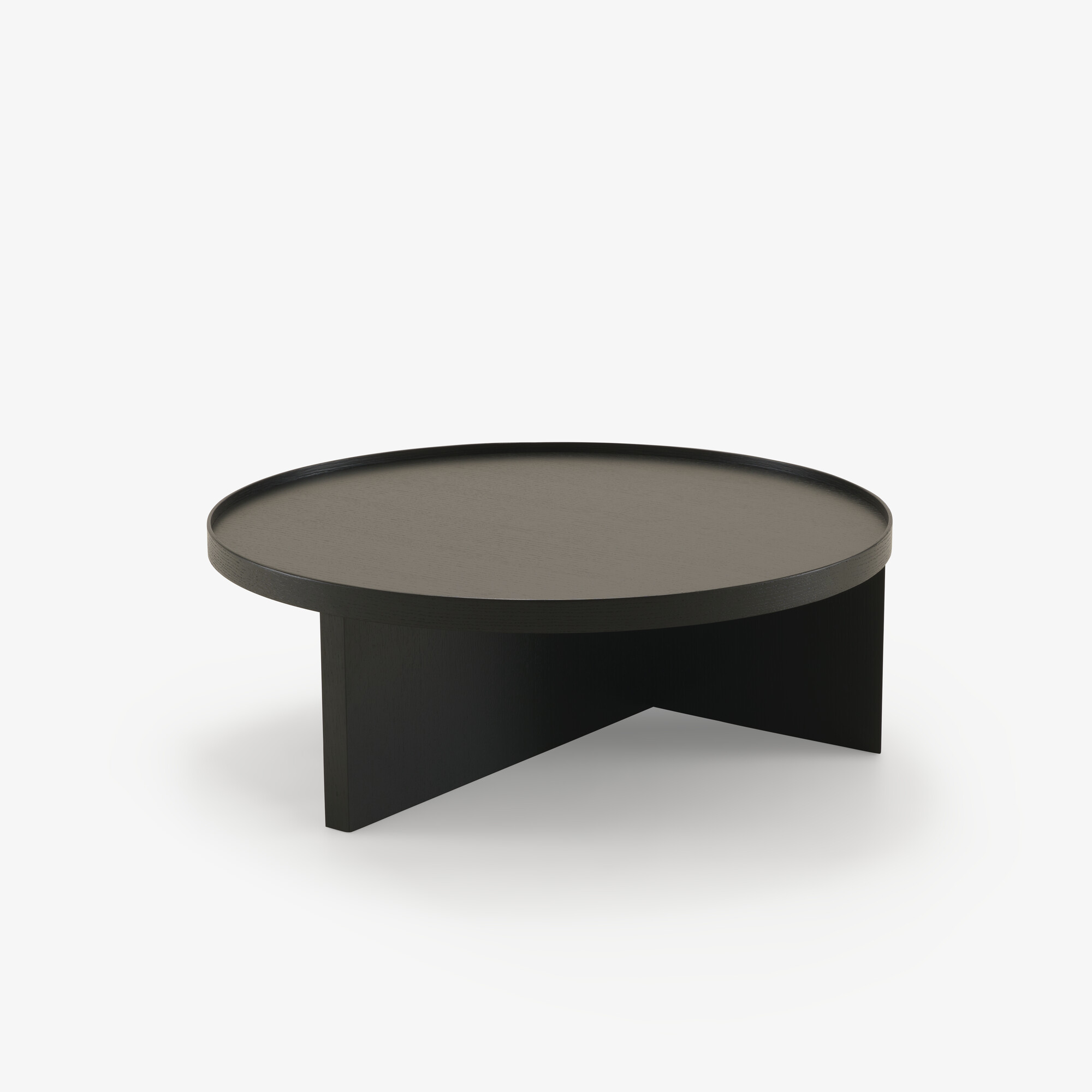Image Mesa de centro fresno teñido negro  1