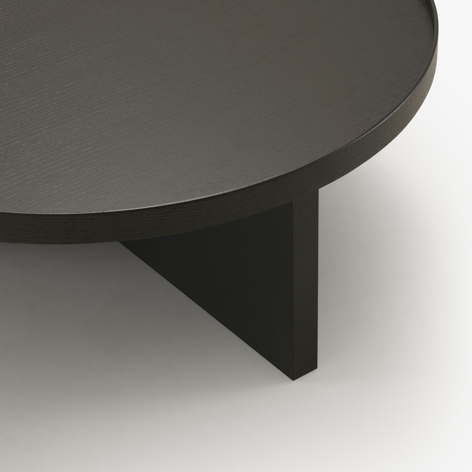 Image Mesa de centro fresno teñido negro  3