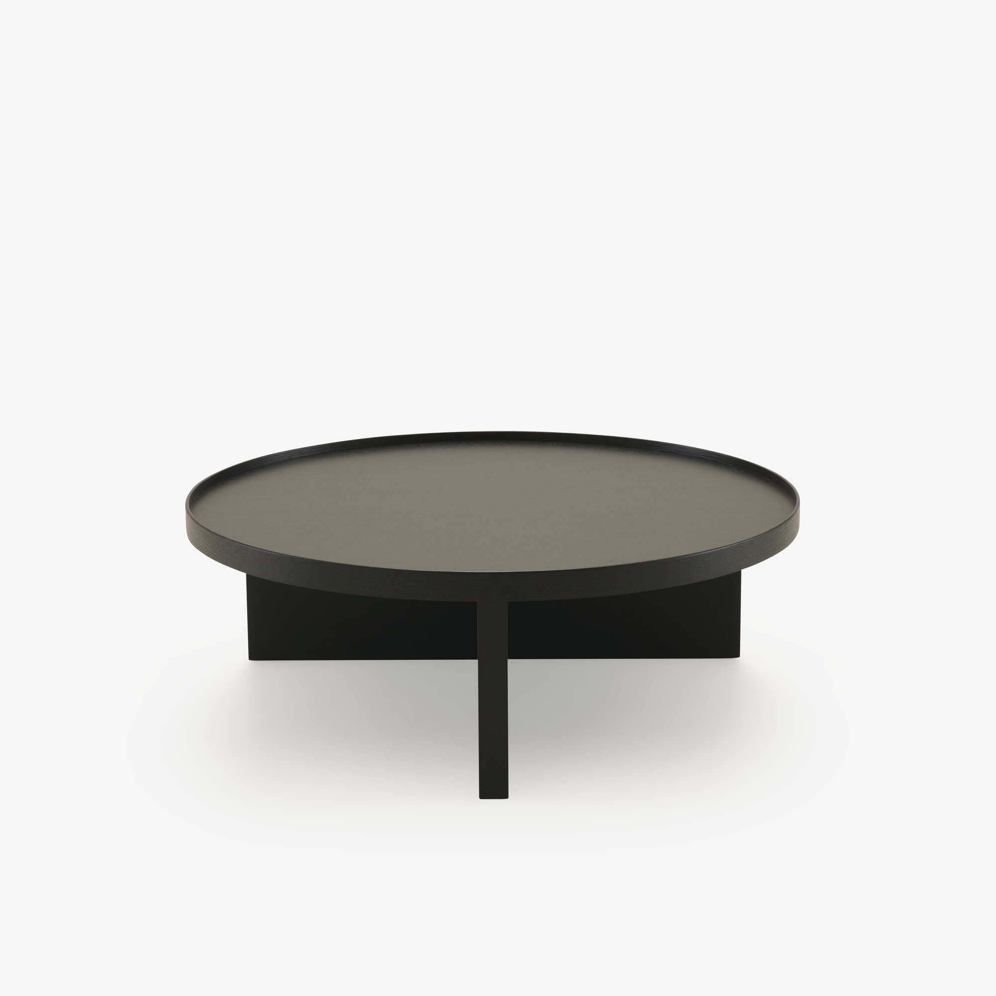 Image Mesa de centro fresno teñido negro  2