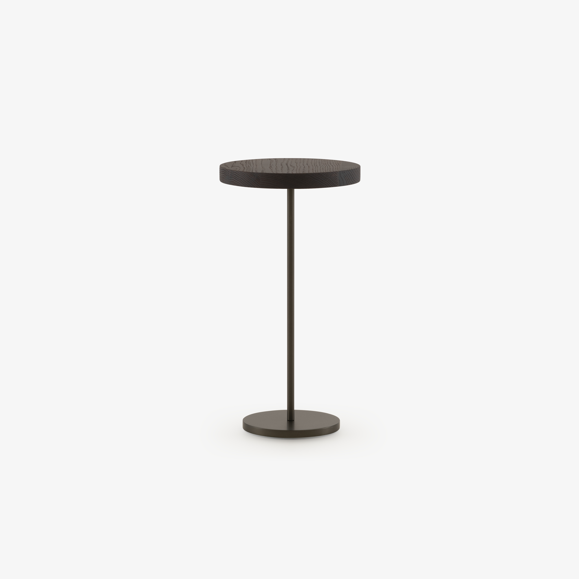 Image PEDESTAL TABLE BASE DARK BRONZE LACQUER 