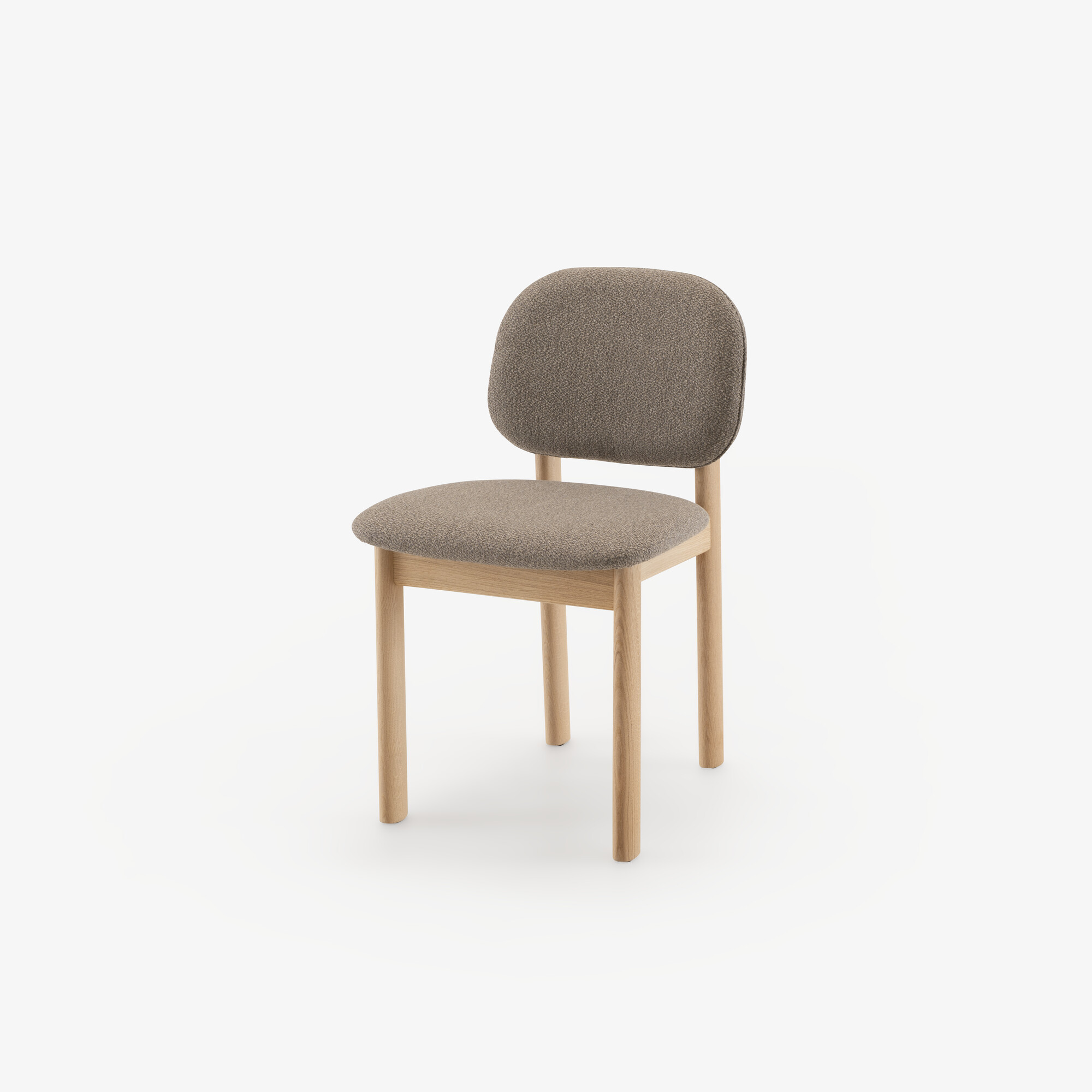 Image Juego de 2 sillas roble blanqueado taupe 2