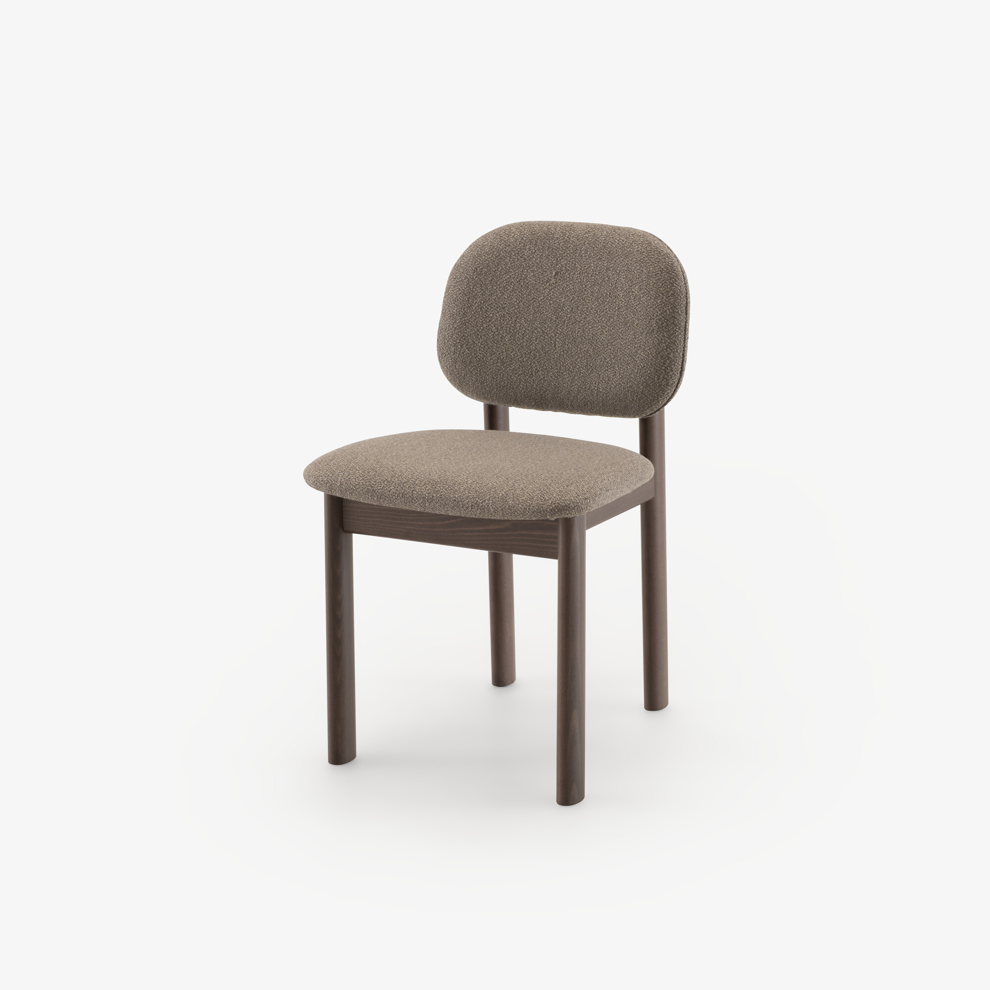 Image Juego de 2 sillas haya tono avellana taupe 2