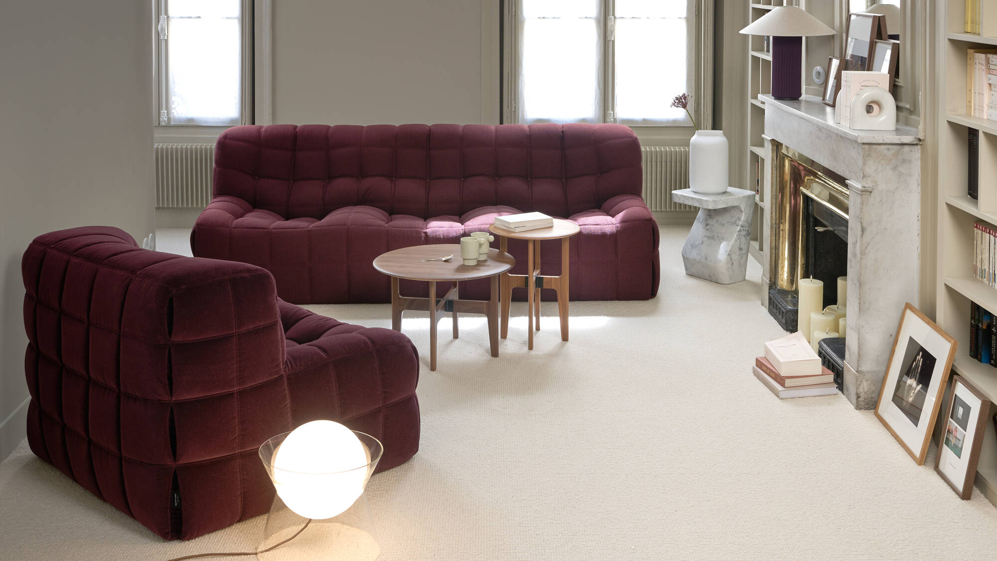 Upholstery Kashima Large settee - Ligne Roset