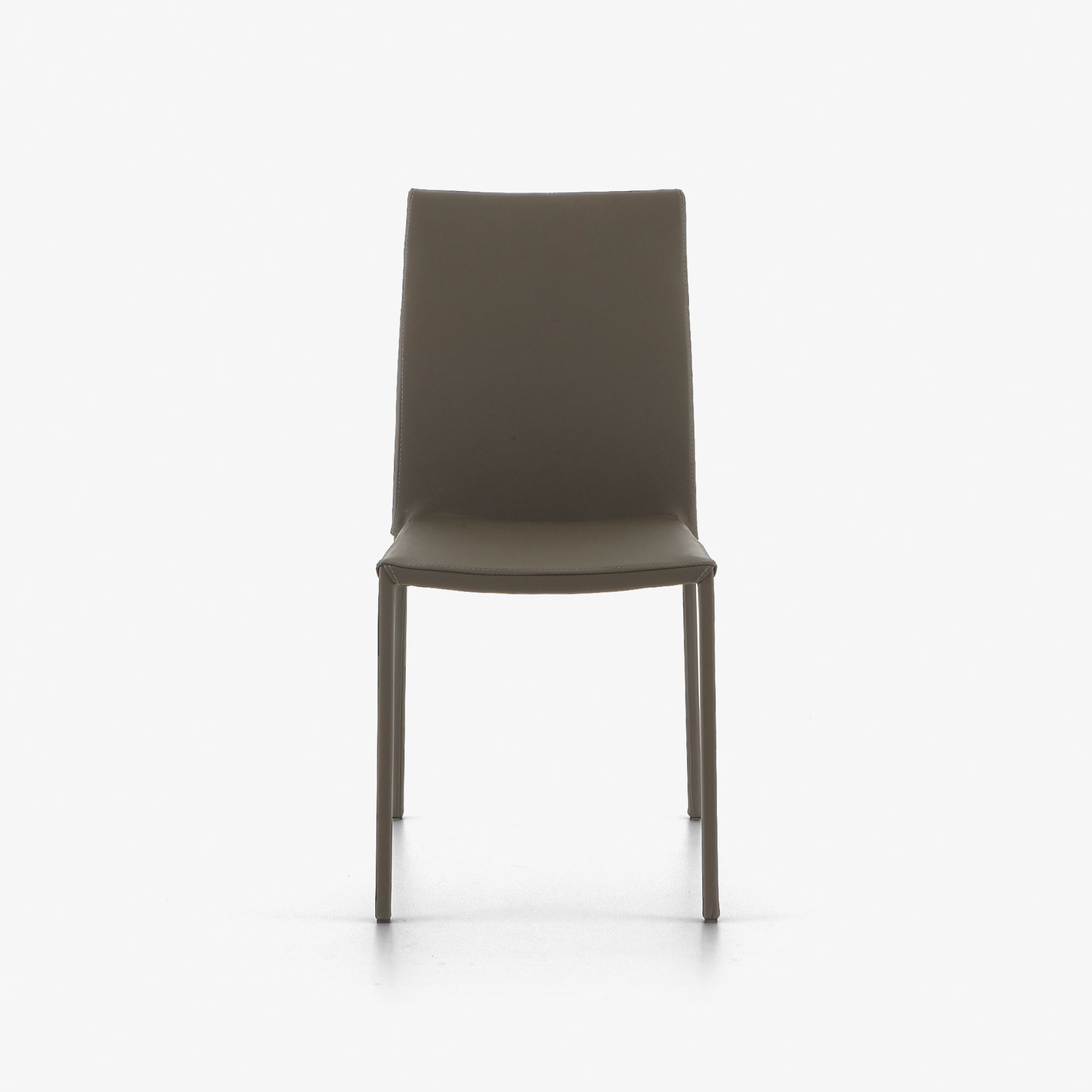 Image Silla piel gris  1