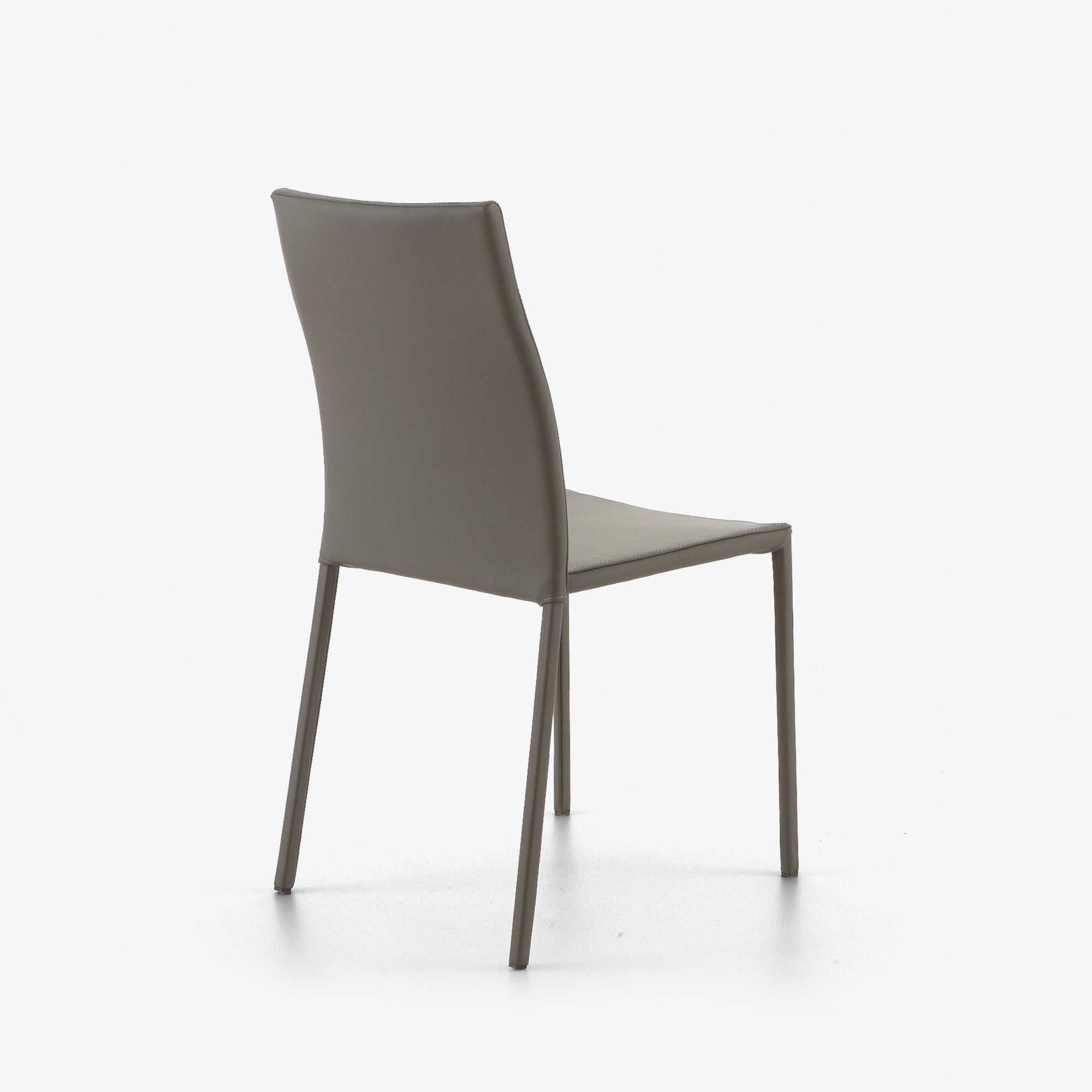 Image Silla piel gris  3