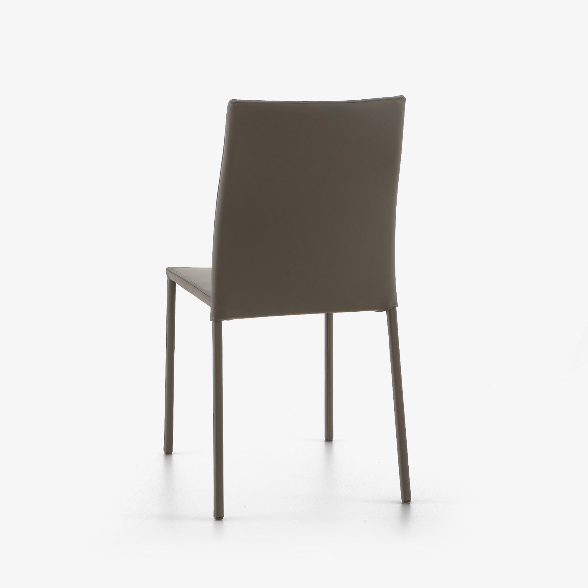 Image Silla piel gris  4