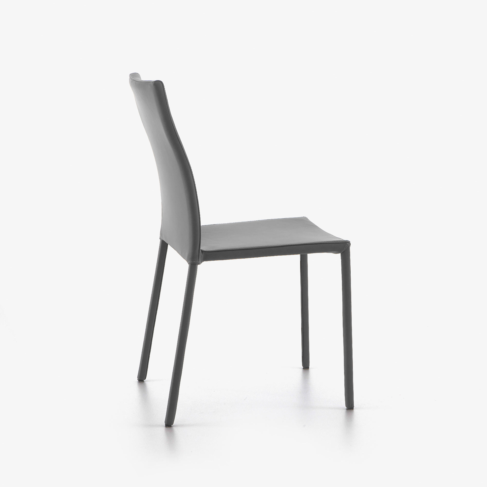 Image Silla piel gris  6