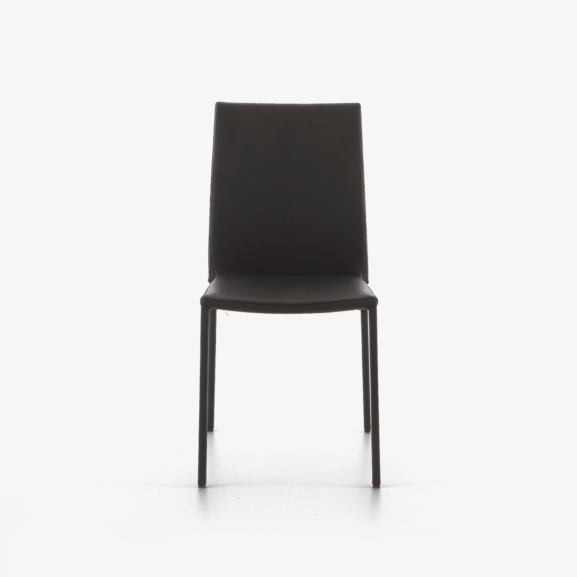 Image Silla piel negra  1