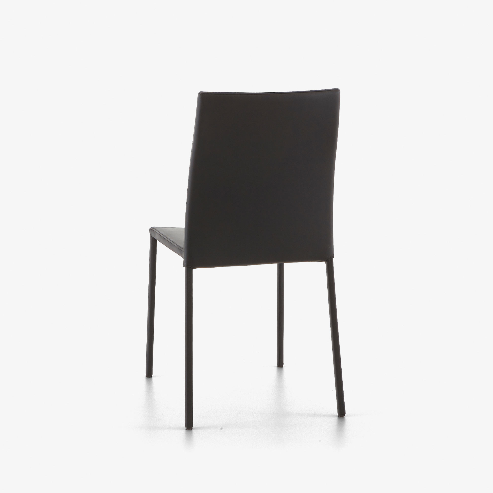 Image Silla piel negra  4