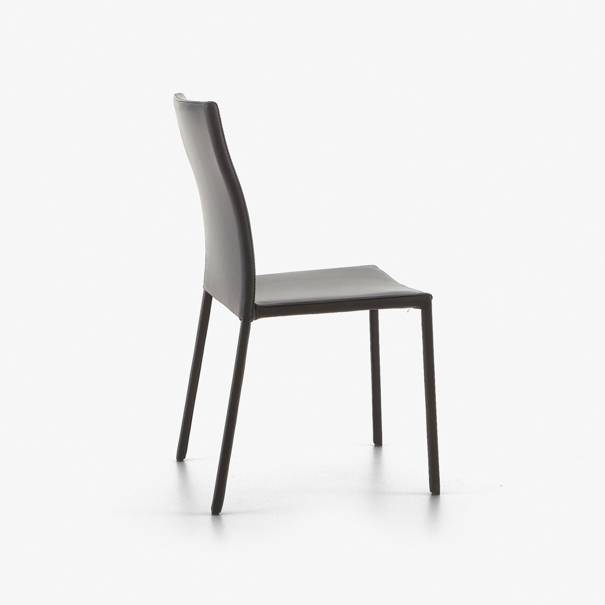 Image Silla piel negra  6
