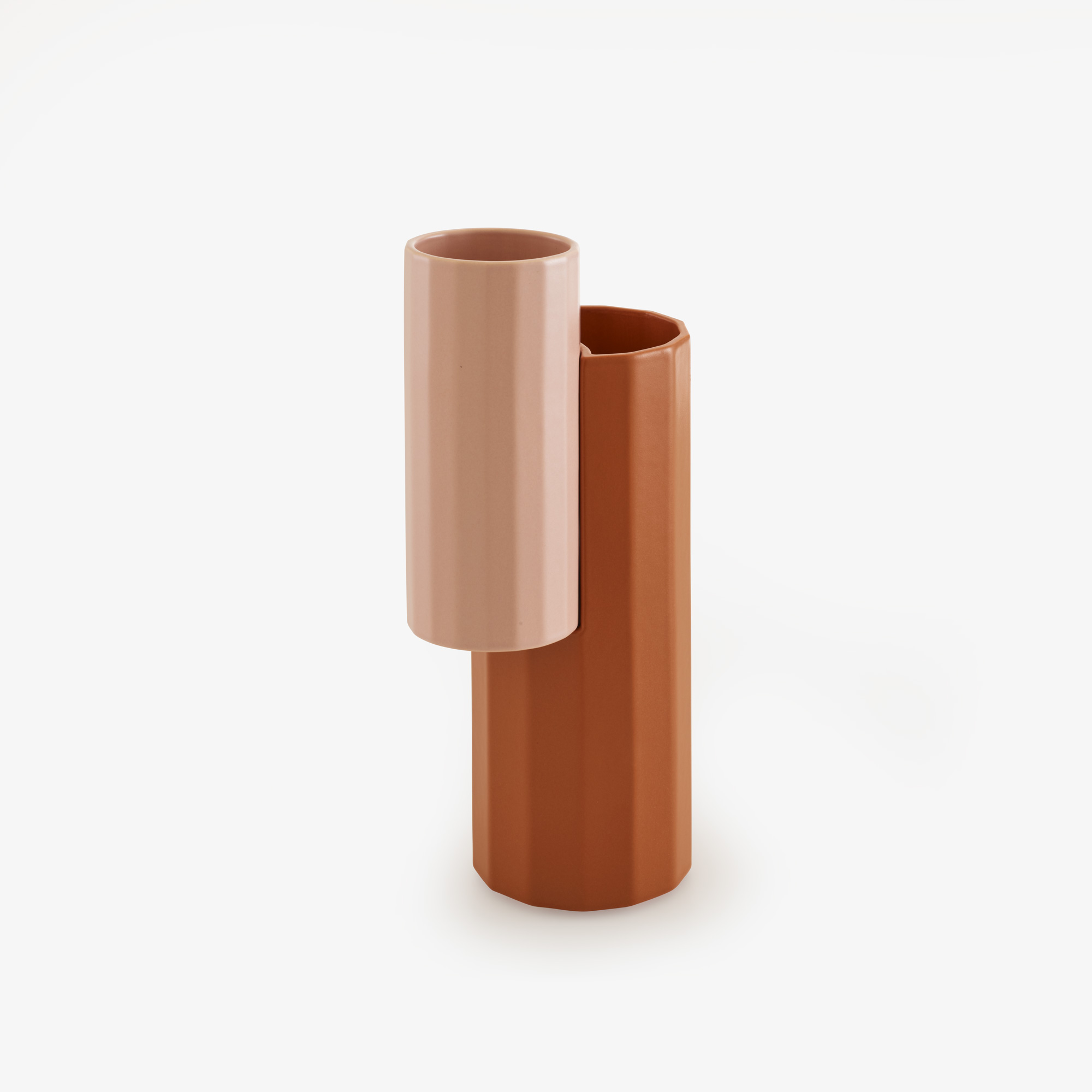 Image Vase "2 en 1" cannelle / rose 4