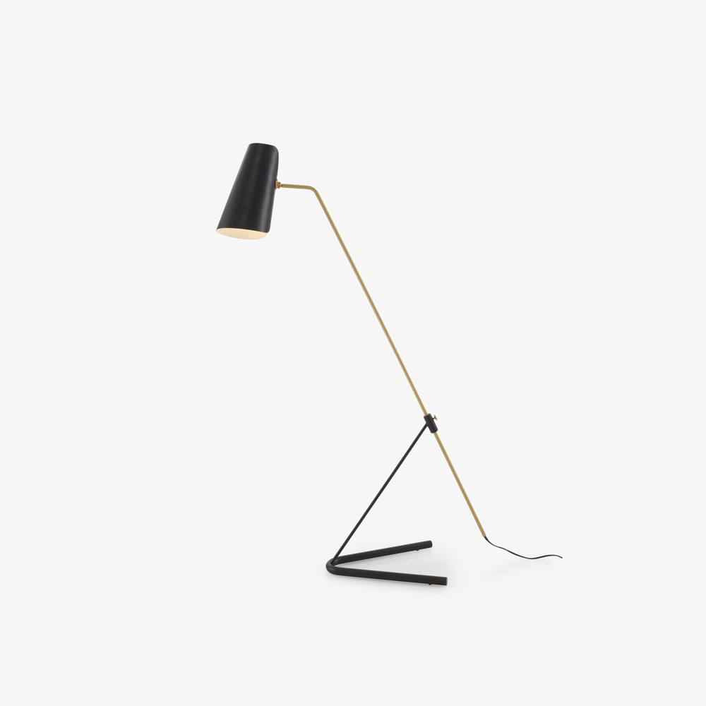 Image Lampadaire abat jour noir  1