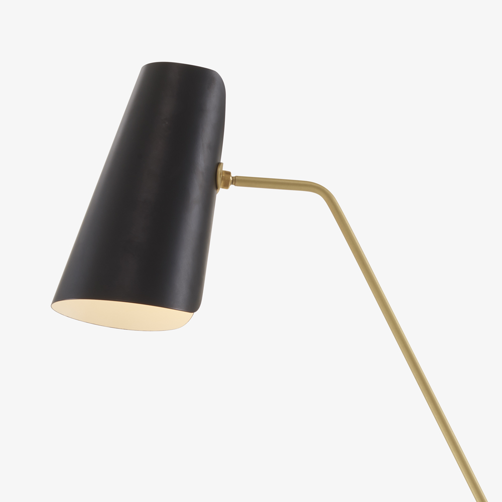 Image Lampadaire abat jour noir  3