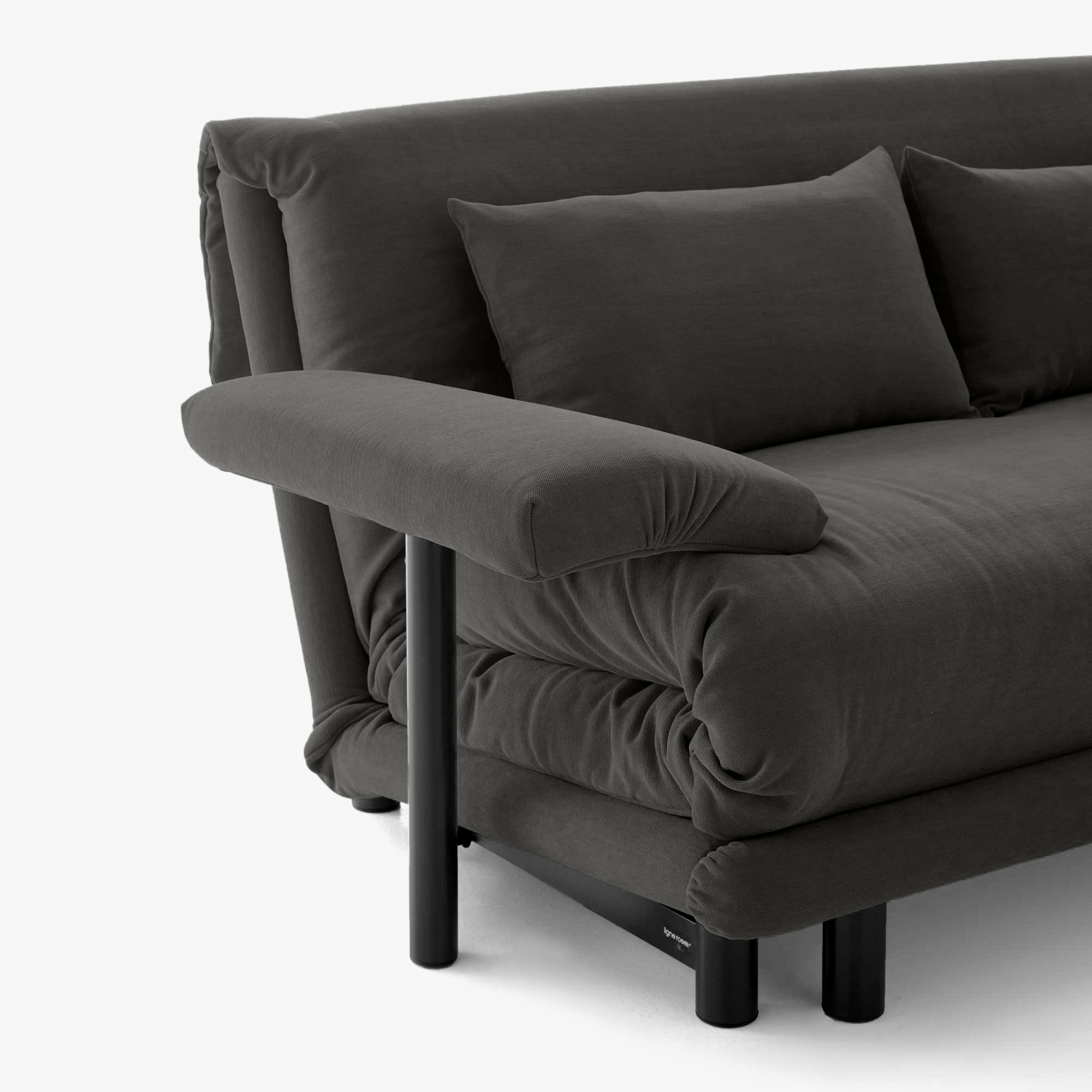 Image Sofa cama 155 con cojines riñoneras version blanda tela amalfi 7