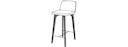 CHAISE-BAR HAUTE FRÊNE GRIS CENDRE SANS POIGNEE