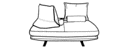 SQUARE SETTEE  
