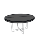 MESA DE COMEDOR PATAS LACADAS EN BLANCO EXTENSIÓN A JUEGO CON EL TABLERO