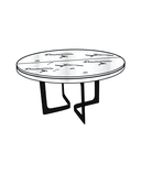 MESA DE COMEDOR PATAS LACADAS EN NEGRO EXTENSIÓN FENIX BLANCO