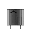 MUEBLE DE ENTRADA ROPERO + ZAPATERO