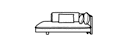 CHAISE LONGUE ARM LEFT WITH ARMREST 