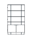 LIBRERIA CON MODULO BAJO 