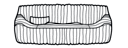 LARGE SETTEE WITH LUMBAR CUSHIONS 