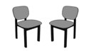 JEU DE 2 CHAISES HÊTRE TON NOYER NOISETTE