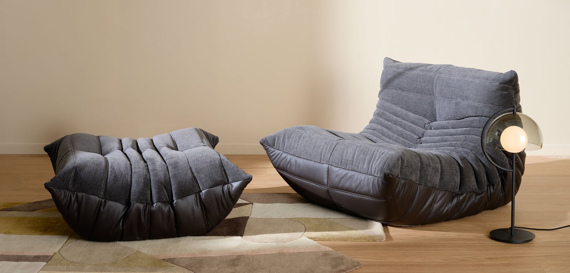 美品】ligne roset Togo オットマン チャコール togo-boss-ligne-roset-