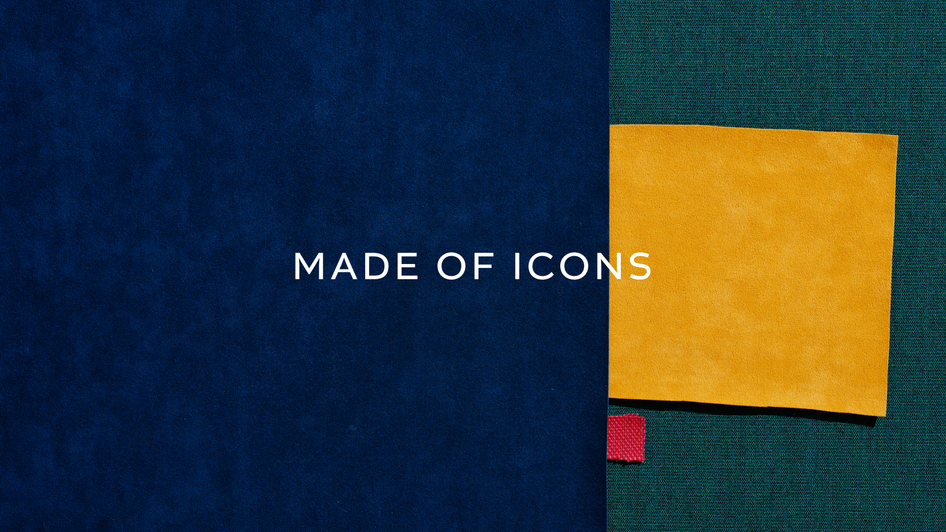 Double page Made of Icons